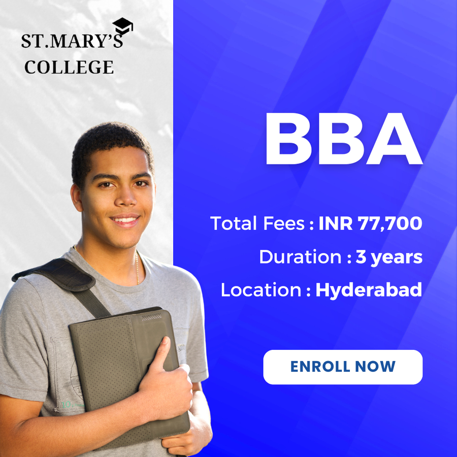 Admission Open for BBA at St. Mary's College, Hyderabad